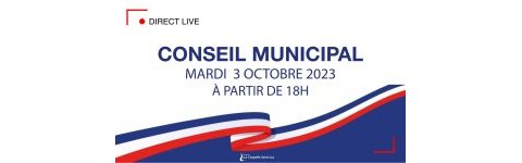 Conseil municipal du mardi 3 octobre 2023