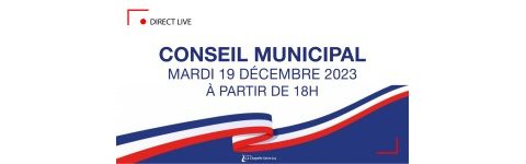 Conseil municipal du 19 décembre 2023