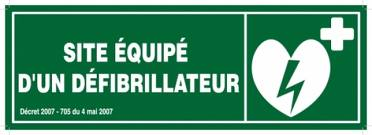 Logo - Site équipé d'un défibrilateur