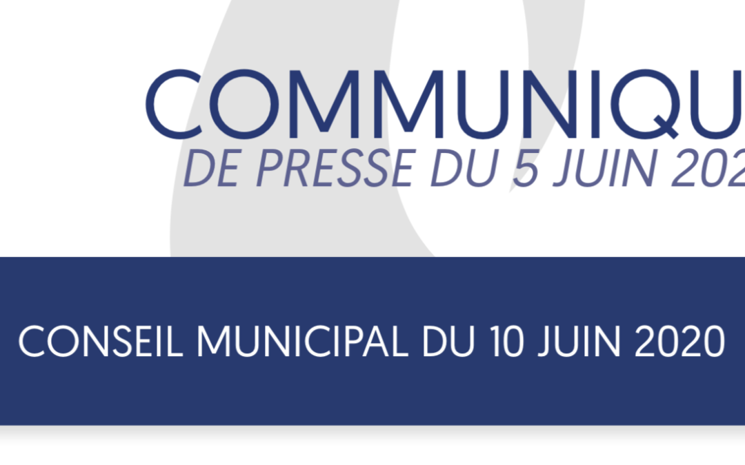 Communiqué de presse du 5 juin 2020