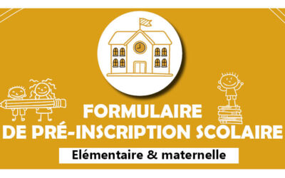 Formulaire de pré-inscription scolaire 2025-2026