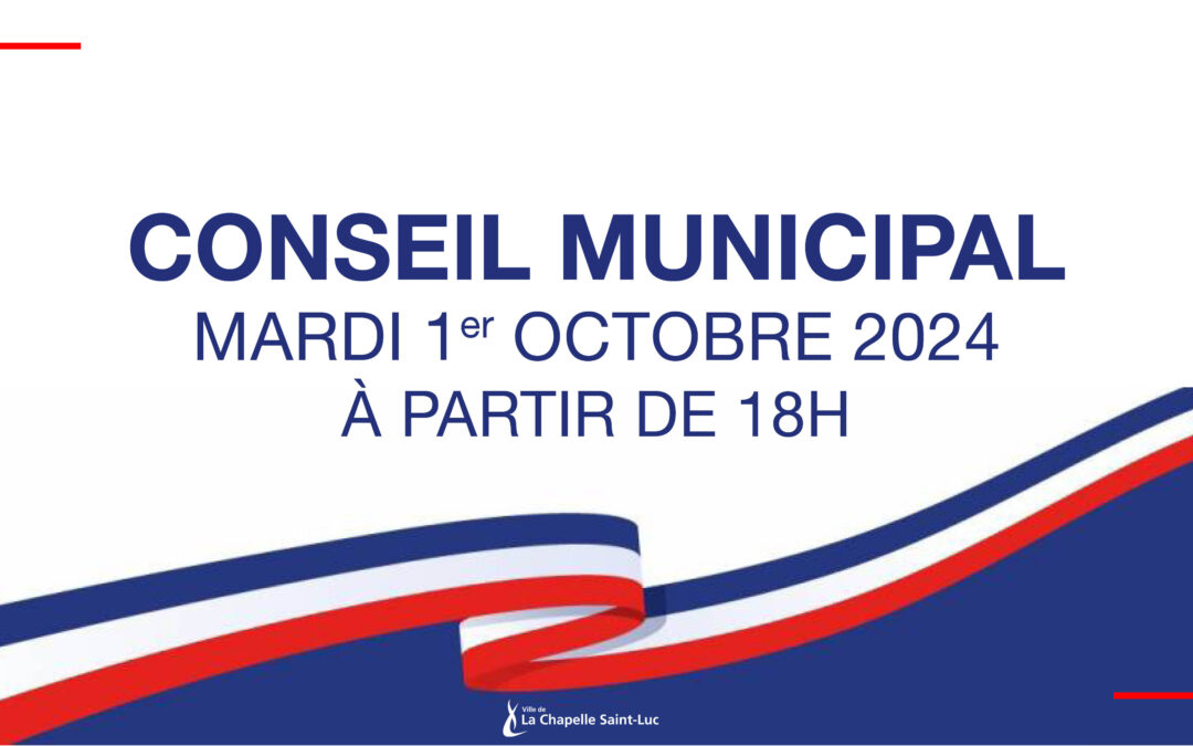 Conseil municipal du 1er octobre 2024