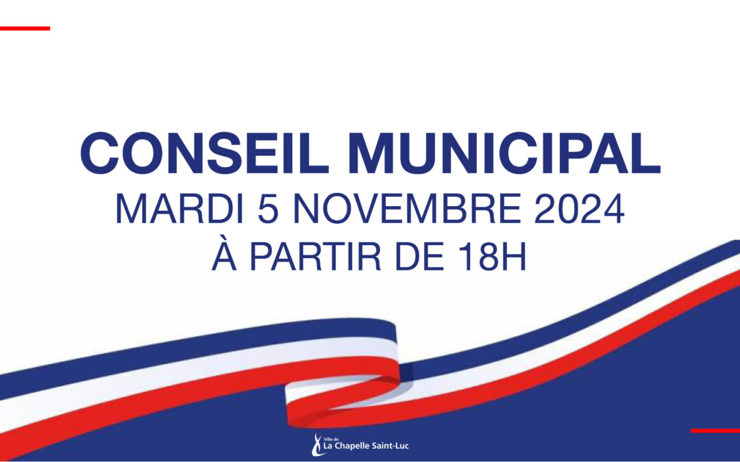 Conseil municipal du 5 novembre 2024