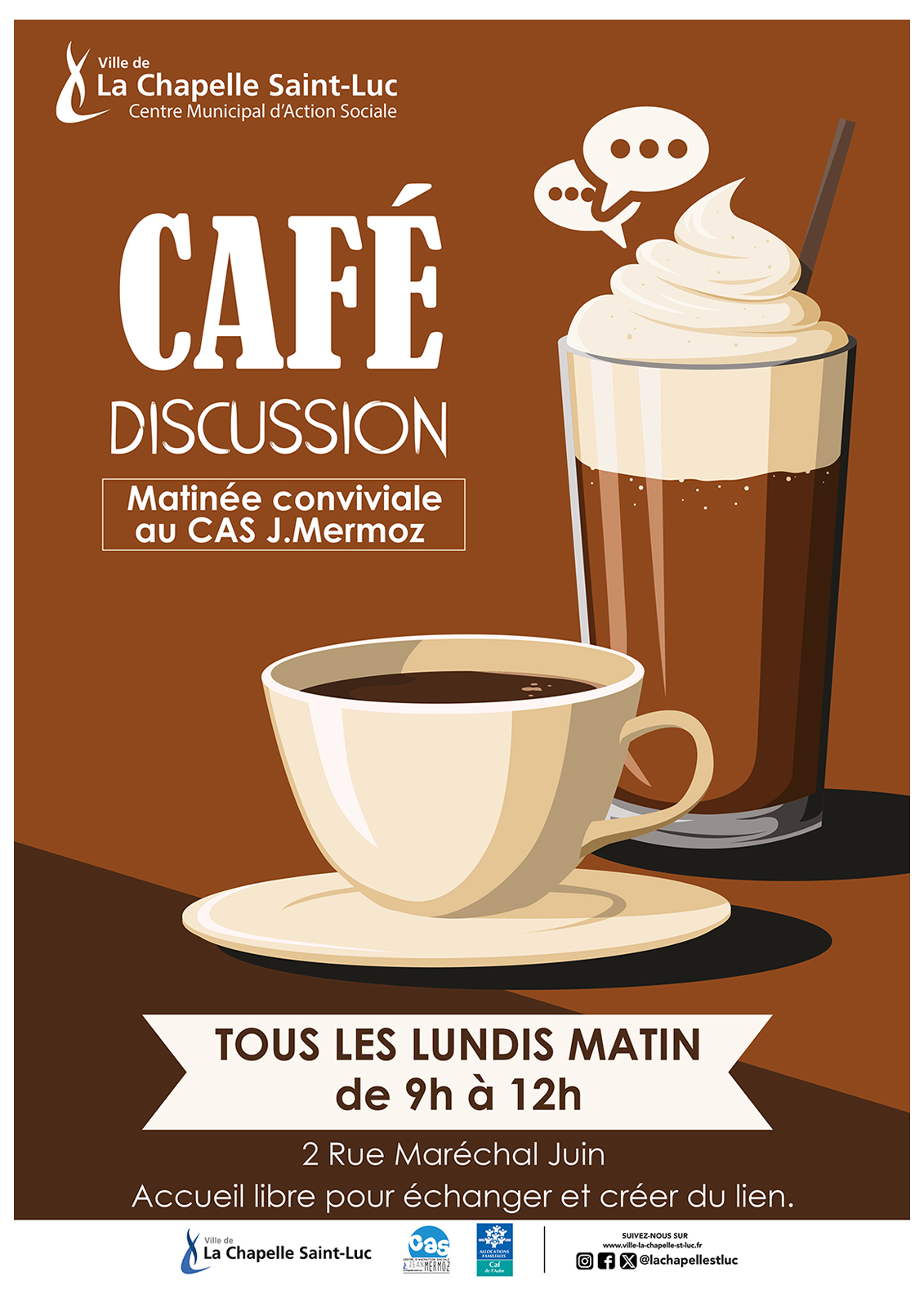 CAFÉ DISCUSSION - MATINÉE CONVIVIALE AU CAS J. MERMOZ