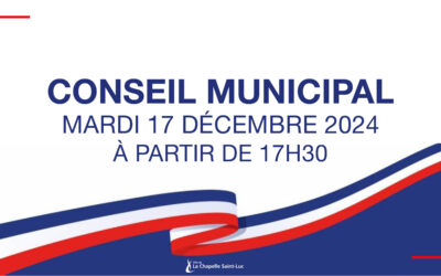 Conseil municipal du 17 décembre 2024