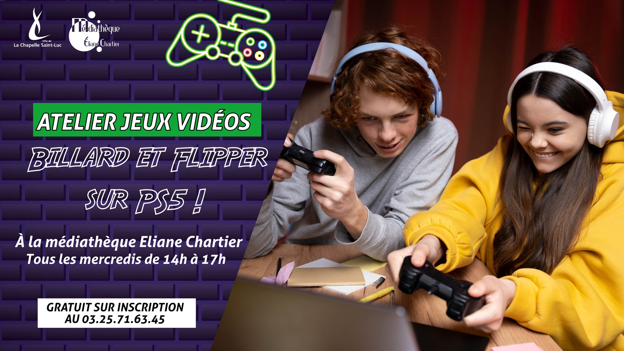 ATELIER JEUX VIDÉOS SUR PLAYSTATION 5