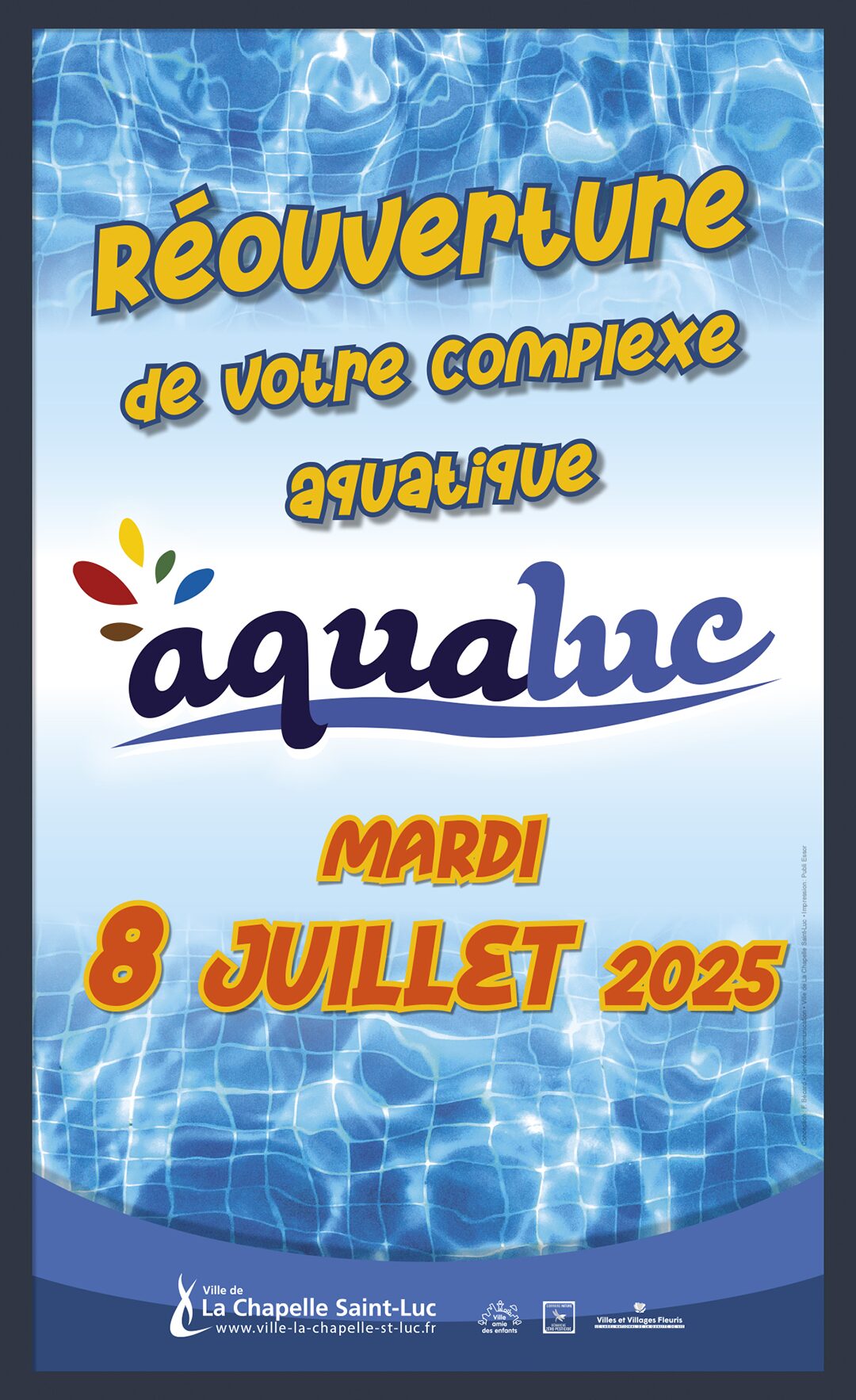 Réouverture du complexe aquatique AQUALUC