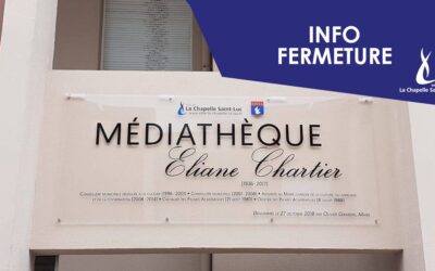 Fermeture estivale – Médiathèque Éliane Chartier