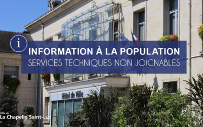 Fermeture exceptionnelle des services techniques
